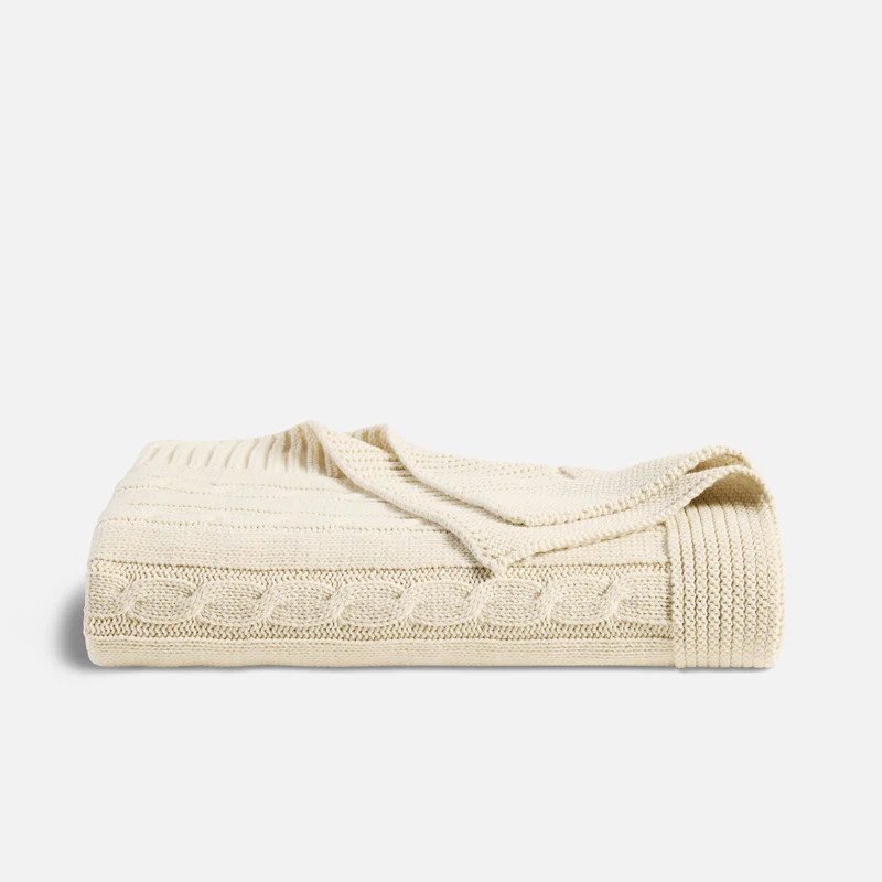 Cable Knit Throw Blanket | Brooklinen