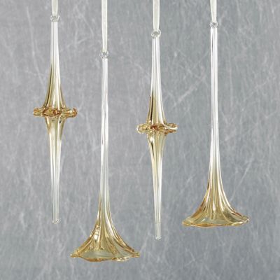 Fluted Mouth-Blown Finials, Set of Four | Frontgate | Frontgate
