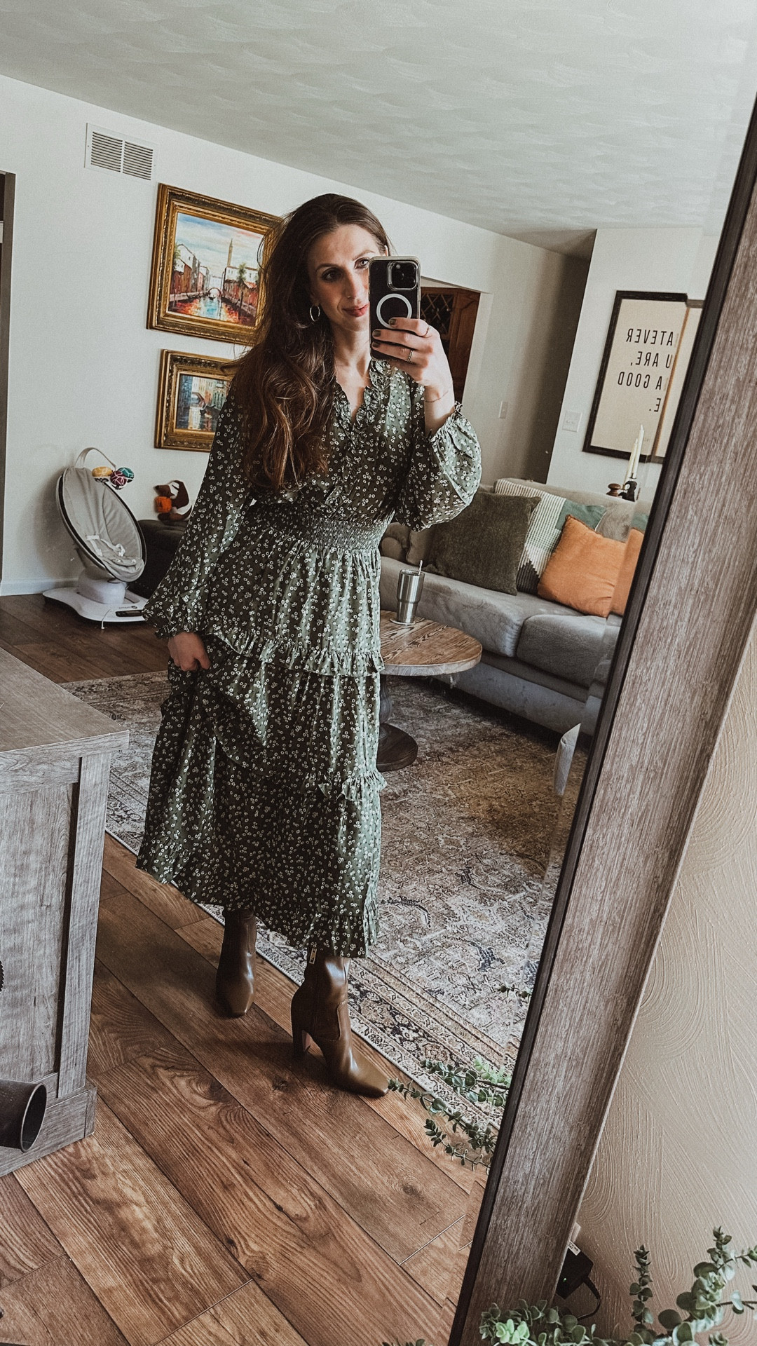 🍂 Fall Florals & Classic Boots 🍂
Nothing says fall quite like rich brown boots and a flowy floral dress. I’m loving these Franco Sarto boots — the perfect mix of sleek and timeless — paired with a green floral dress for an effortless seasonal look. Style it with a cozy cardigan or leather jacket for the ultimate fall vibe. 🤎🌿

#LTKSeasonal #LTKStyleTip #LTKFindsUnder100