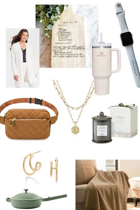Gift guide for her including jewelry, candles, throws, Stanley cup, crossbody bag, and more!

#LTKHoliday #LTKSeasonal #LTKGiftGuide