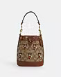 Disney X Coach Mini Dempsey Bucket Bag In Signature Jacquard With Mickey Mouse Print | Coach Outlet US