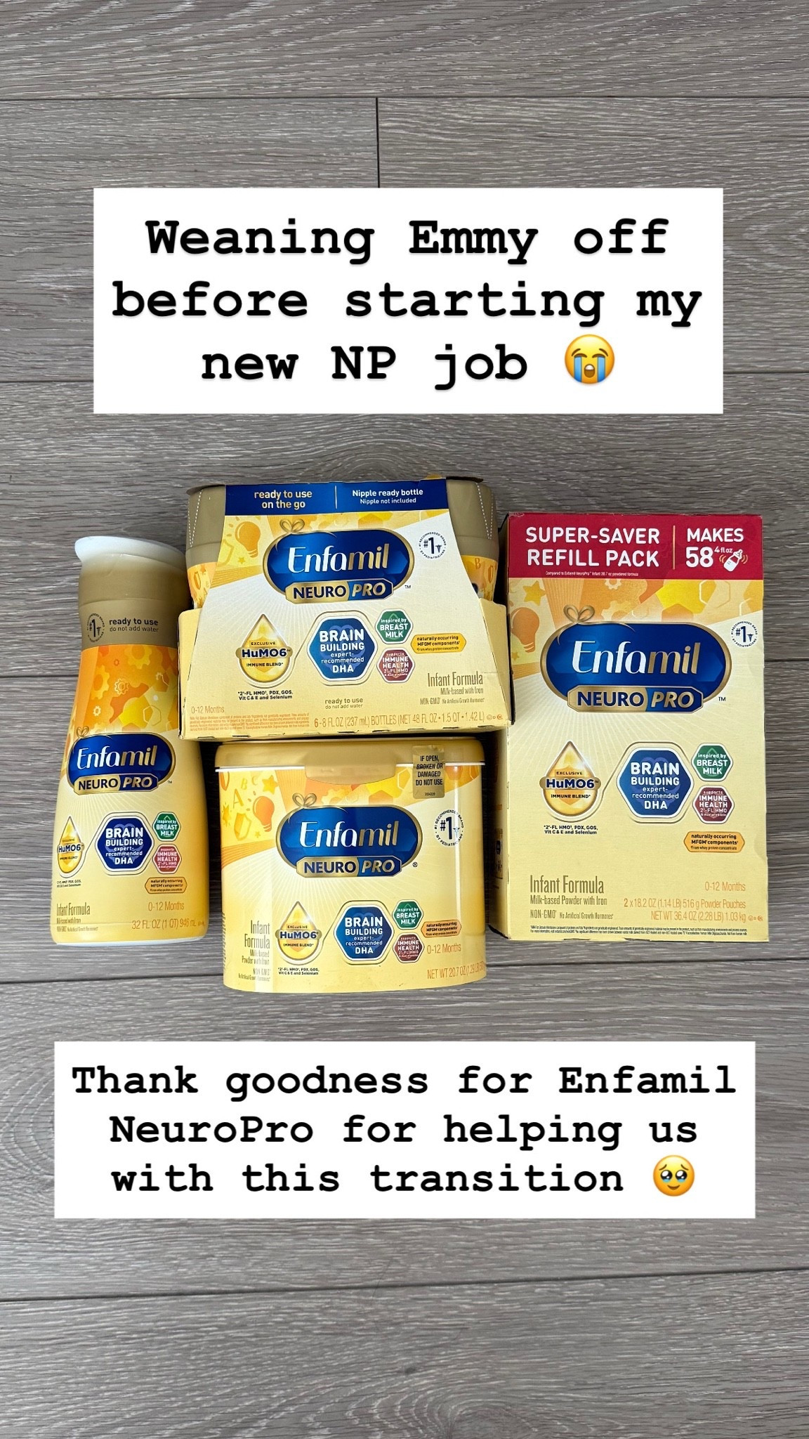 #ad I’m starting a new job soon and planning on weaning off nursing my baby. When deciding what formula to use was no brainer! I choose to go with @Enfamil NeuroPro because it has brain-building components components (MFGM & DHA) that is also found naturally in breast milk. Backed by science and pediatricians, Enfamil is the way to go! Available at @Target! #targetpartner #enfamil
