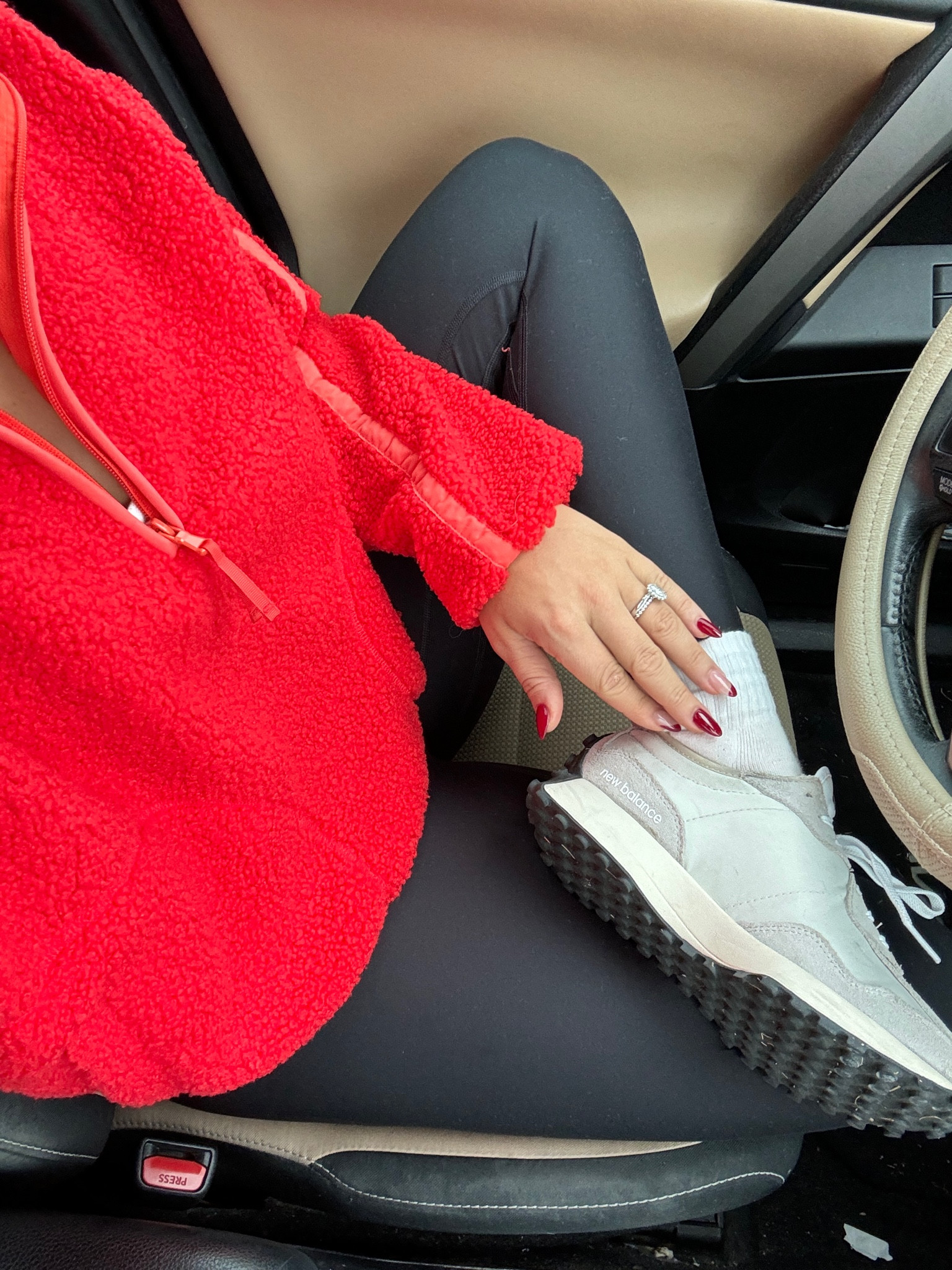 Viral old navy fleece! Wearing a size small and it’s on sale for 40% off right now!