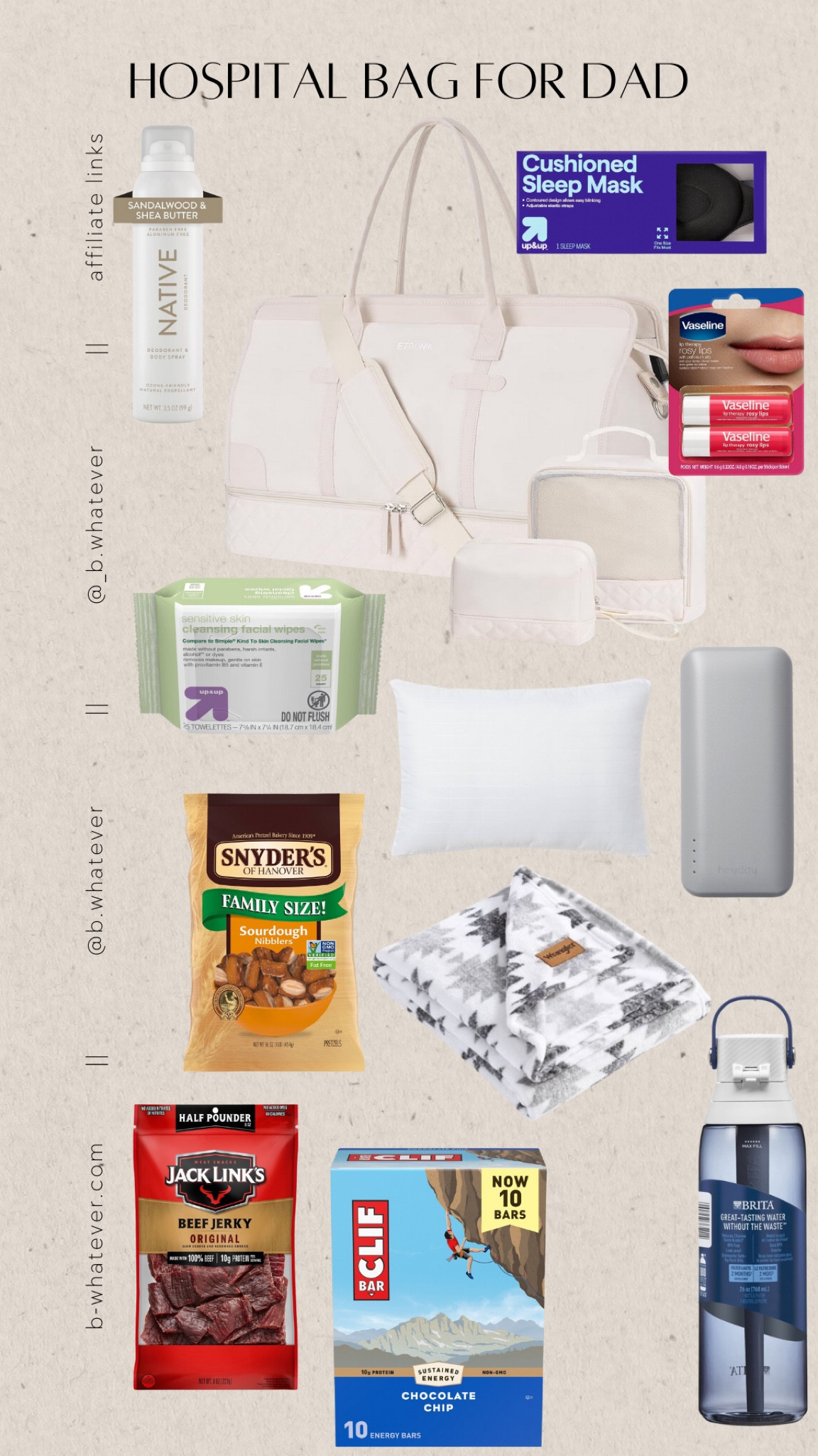 Hospital bag for dad! 


#maternity #paternity #pregnancy #postpartum #hospitalbag 

#LTKMens #LTKBump #LTKFamily