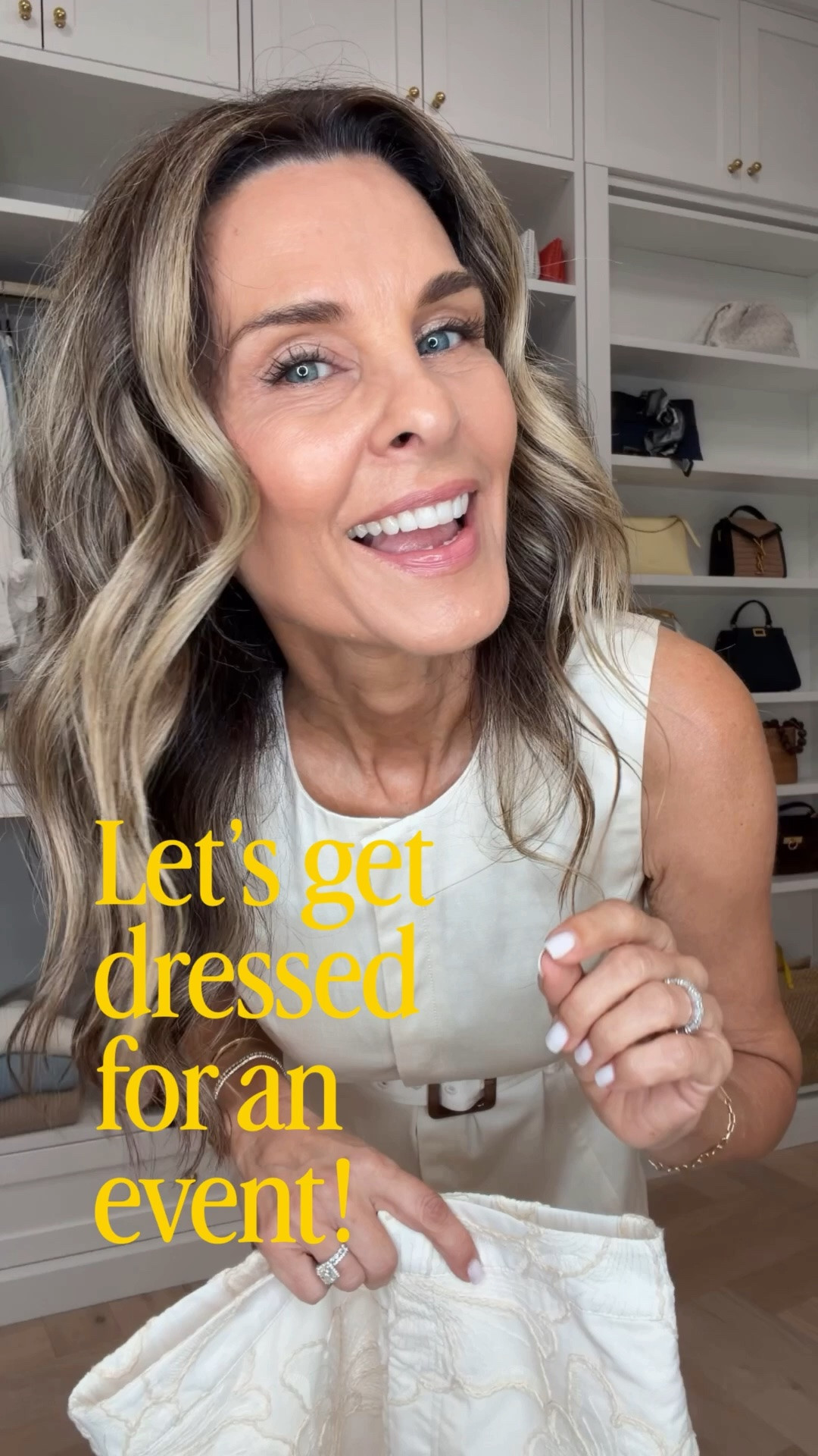 Casual chic with pops of red! I’m 5’6’’
-Corace necklace discount code TAMMY for 20% off
-polka dot dress is linked in my ShopMy https://go.shopmy.us/p-61206501
-J.McLaughlin belted vest on sale now! Wearing a 0 
-textured shorts @Brochu Walker TTS  
-raffia bag
-sheer heels TTS 
-pleated skirt
-denim pleated skirt
-red short sleeve Cardi 
-red tank @Target

#LTKootd #LTKOver40 #LTKSeasonal