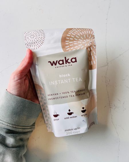 Waka Instant Tea - here are the black tea options. They have fruit flavored but the ingredients say ‘natural flavors’ so I skipped those.  Also, they test for heavy metals 👍🏻👍🏻