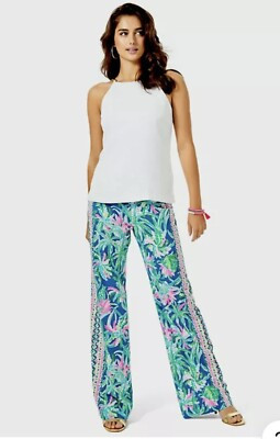 Lilly Pulitzer Women’s NWT 33” Bal Harbor Palazzo Pants Sweet Escape Size Large | eBay US