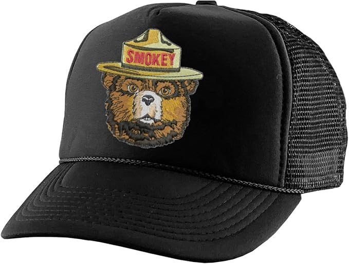 ALLNTRENDS Smokey Bear Trucker Hat Embroidered Adult Cotton U.S. Forest Service Cap Adjustable Me... | Amazon (US)