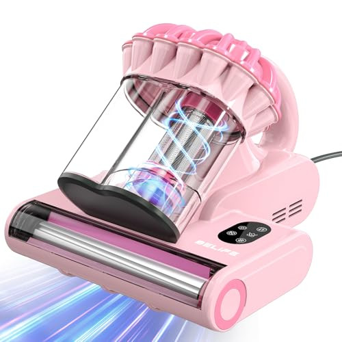 Belife M8 Mattress Vacuum Cleaner, 18Kpa Bed Vacuum Cleaner with UV & Hot Air & High Heating, 550W Powerful Suction Double-Cup Handheld Vacuum Sofa Couch Cleaner for Dust Pillow Crib Pet Hair, Corded | Amazon (US)