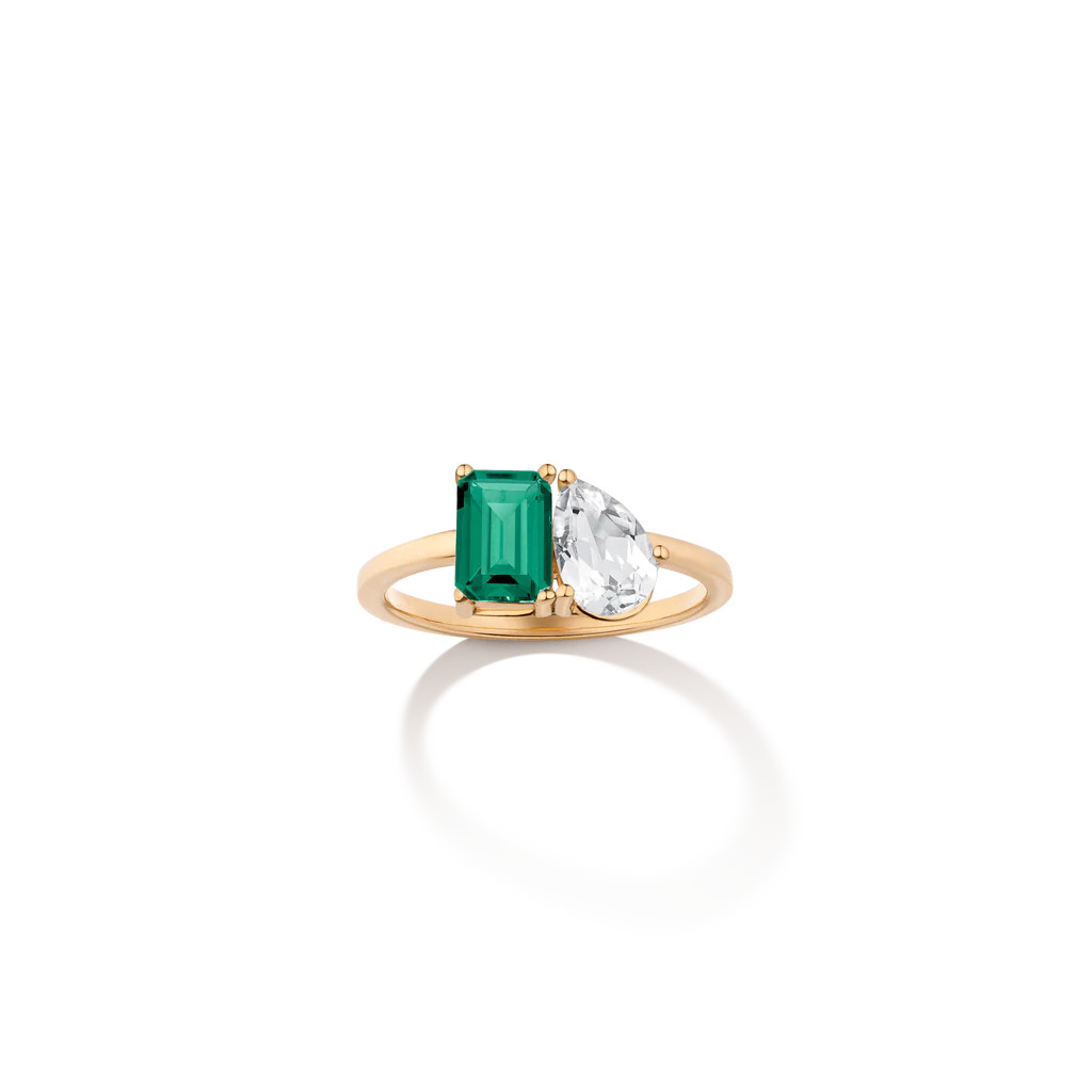 Toi et Moi Gemstone Classic Ring | AUrate New York