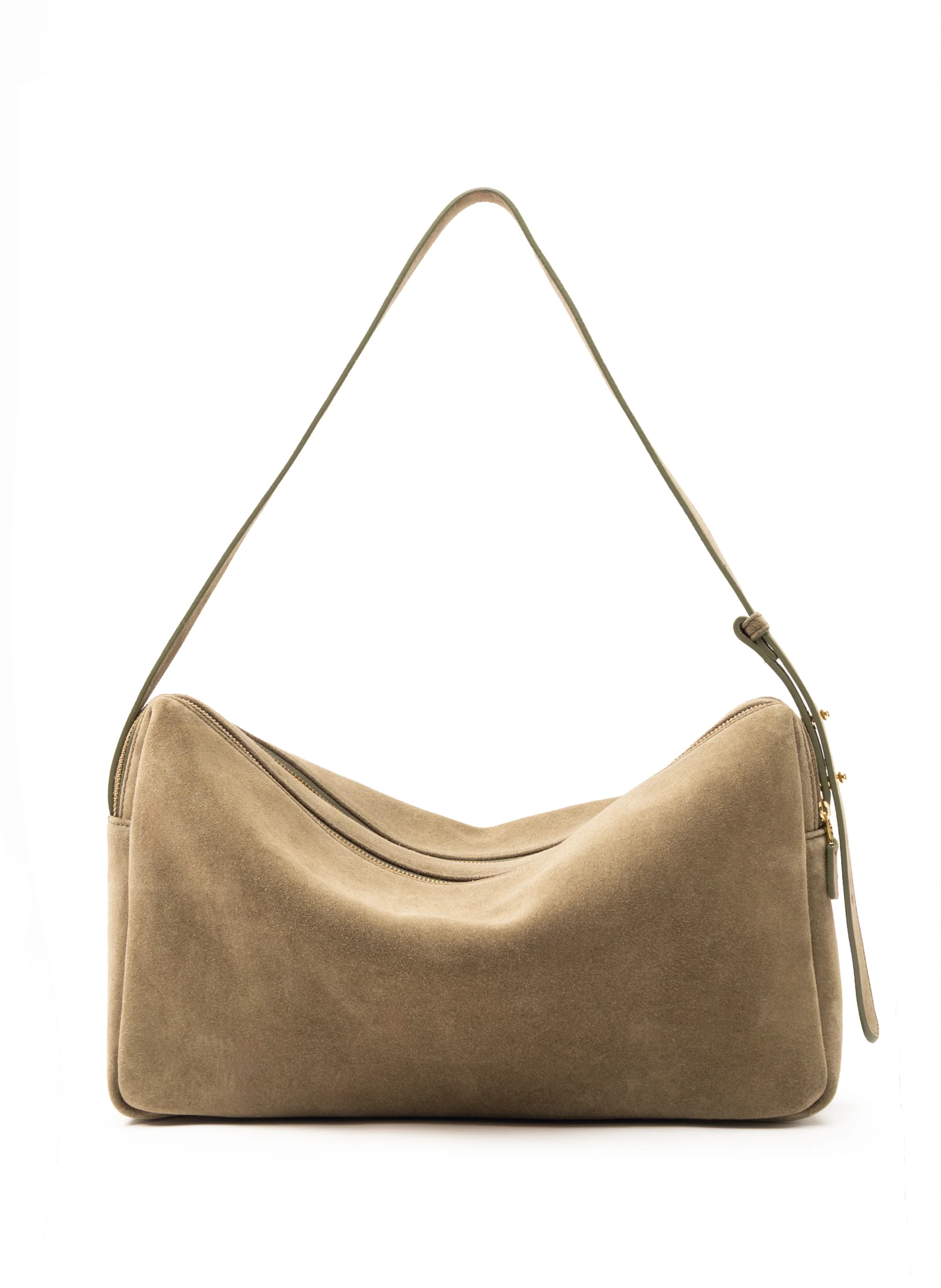 Trousse Large Suede Truffle - Trendy Work Bags - Elleme | Elleme