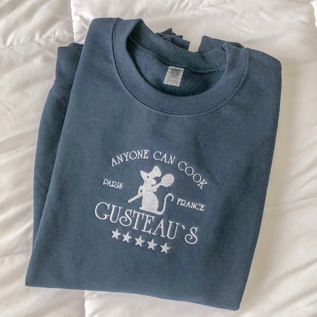 Anyone Can Cook Embroidered Sweatshirt - Etsy | Etsy (US)