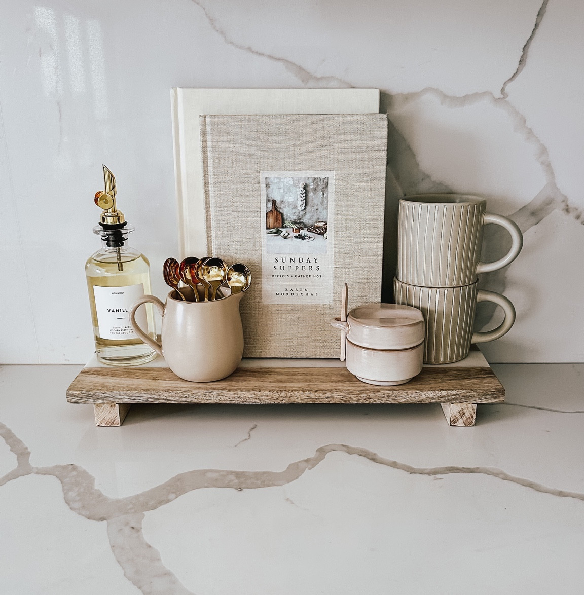 Coffee station decor ☕️ #coffeestation #coffeebar #coffeecreamer #mugs #coffeetablebooks #kitchenbooks #woodriser #marbleriser #coffeespoons #sugarandcreamer #kitchendecor #target #hearthandhand #targethome #amazon #amazonhome #amazonfinds #amazon2023 #neutralkitchendecor #kitchen #neutralhomedecor #organicdecor #organickitchen #coffeegifts 

#LTKunder50 #LTKstyletip #LTKhome