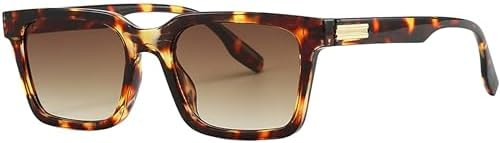 Kursan Trendy Rectangle Sunglasses for Men Women Classic Lightweight Frame Shades | Amazon (US)