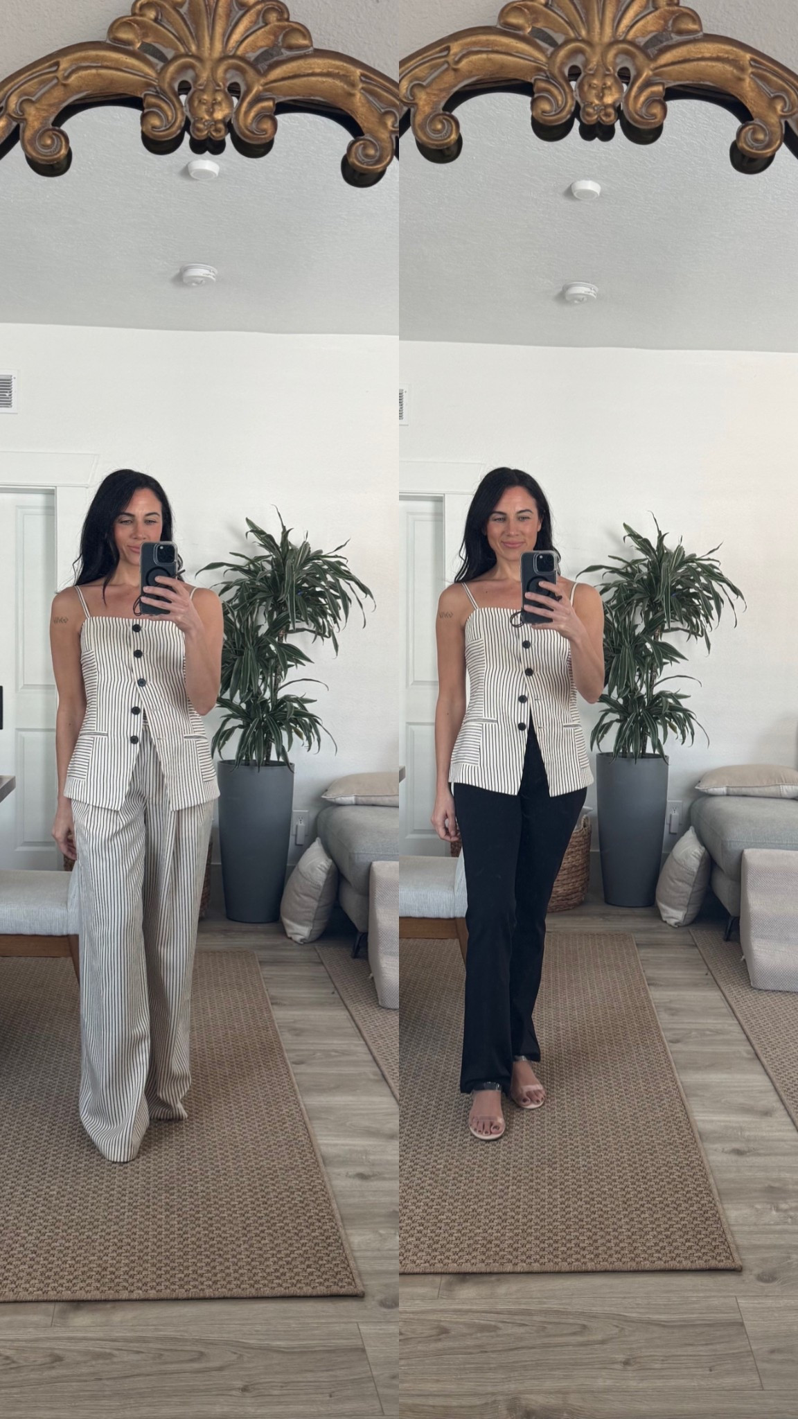 Same top for mix and match! I am wearing an xs top and a small in the bottoms of the Greylin set (I do need to get them hemmed). The black pants are from Lululemon and on sale! I am wearing a size 6. 

#LTKSaleAlert