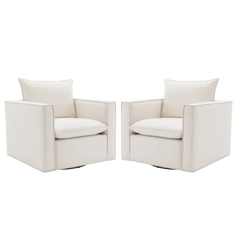Hendina Upholstered Swivel Armchair | Wayfair North America