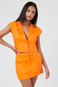 Linen-Blend Straight Mini Skirt | Forever 21 (US)