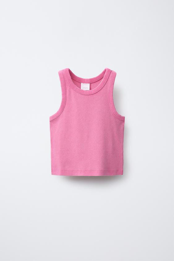 WASHED EFFECT RIBBED T-SHIRT | Zara US