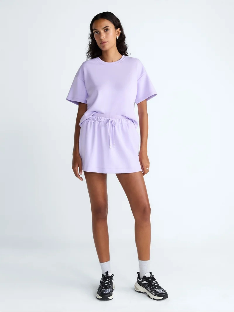 Scoop Women's and Women's Plus Double Waistband Skirt, Sizes XS-4X - Walmart.com | Walmart (US)