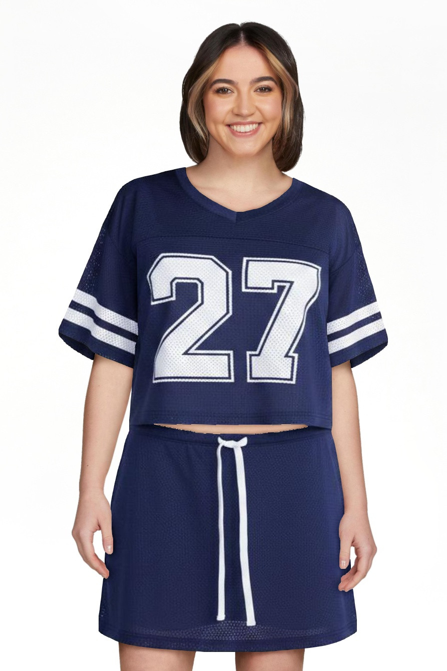 No Boundaries Jersey Top and Skort Set, 2-Piece, Women's XXS-4X | Walmart (US)