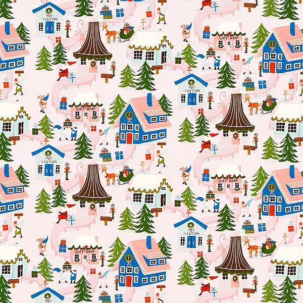 Gartner Studios Cozy Town Wrapping Paper | The Container Store