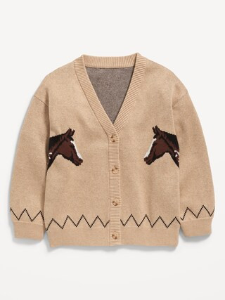 Slouchy Long-Sleeve Cardigan Sweater for Girls | Old Navy (US)