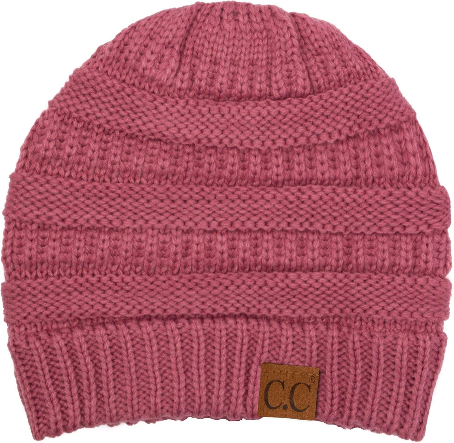 C.C Trendy Warm Chunky Soft Stretch Cable Knit Beanie Skully | Amazon (US)