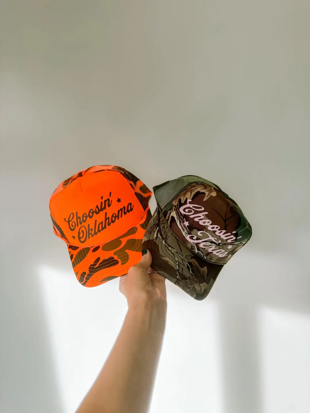 Choosing Texas Hat Custom State City Trucker Hat Women Unisex Cap Personalized Western Cap Cowgir... | Etsy (US)