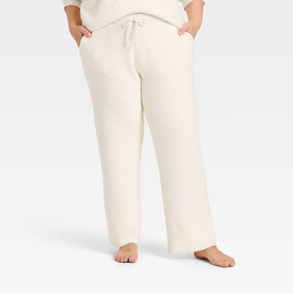 Women's Mid-Rise Cozy Knit Ankle Pull-On Pants - Universal Thread™ | Target