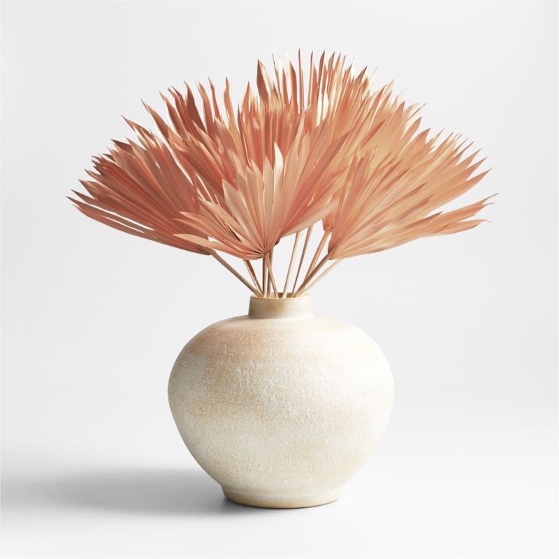 Small Pink Dried Sun Palm Bunch + Reviews | Crate & Barrel | Crate & Barrel