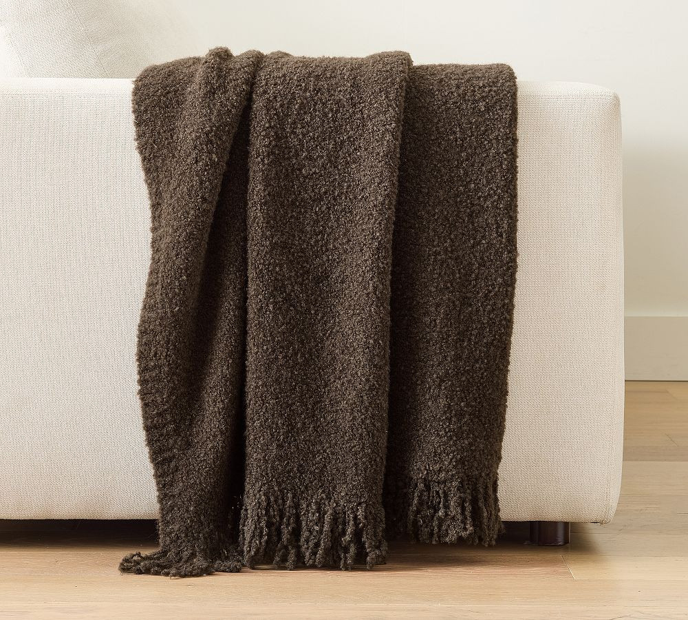 Boucle Knit Throw | Pottery Barn (US)