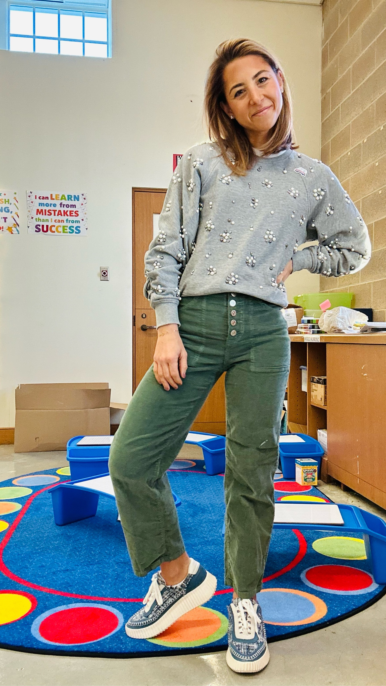 Sweatshirt is old Joie but the sparkle dresses up a snowy Monday outfit #teacher #courduroy #sneakers #sparkle

#LTKbeauty #LTKSeasonal #LTKstyletip