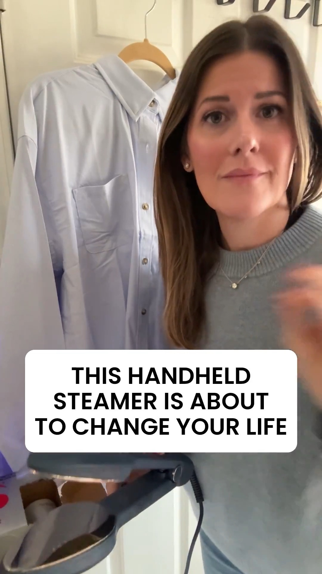 Obsessed with this Nori steamer. Would make an awesome gift for moms, MILs, men who wear work shirts, college kids, young adults who just started jobs, etc etc. very user friendly and so handy!! Currently 25% off with free shipping at $100! It works perfectly to grab the Nori and a bottle of the cleaner that goes inside. Such a good gift! 

#LTKSaleAlert #LTKmomlife #LTKGiftGuide