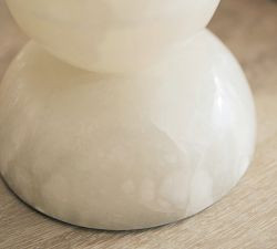 Ela Alabaster Stacked Table Lamp (22") | Pottery Barn (US)