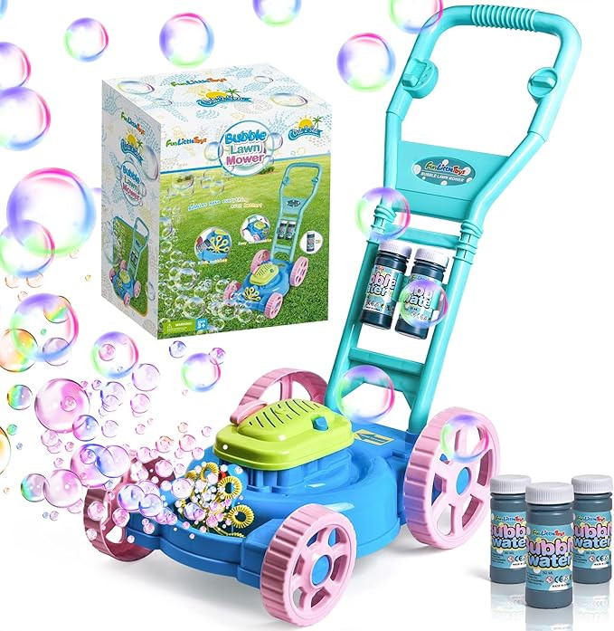 Bubble Lawn Mower for Toddler Toys - Automatic Bubble Mower Bubble Machine for Boys, Outdoor Todd... | Amazon (US)