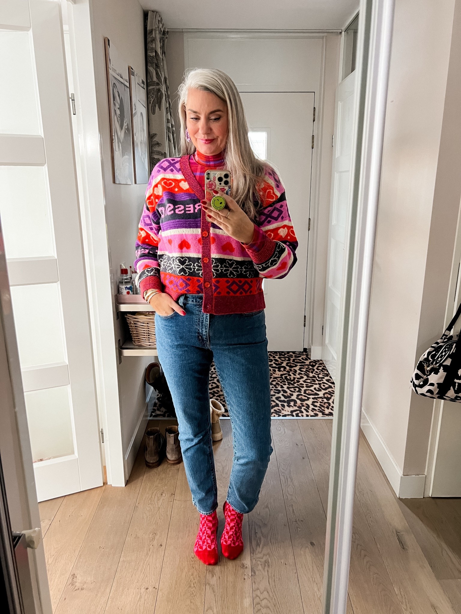 OOTD - Zondag. Een geruite coltruitje van Oilily (via Vinted) onder een multi gekleurd vest van Ichi (xl), Levi’s jeans (32/32)



#LTKeurope #LTKwinter #LTKnederlands