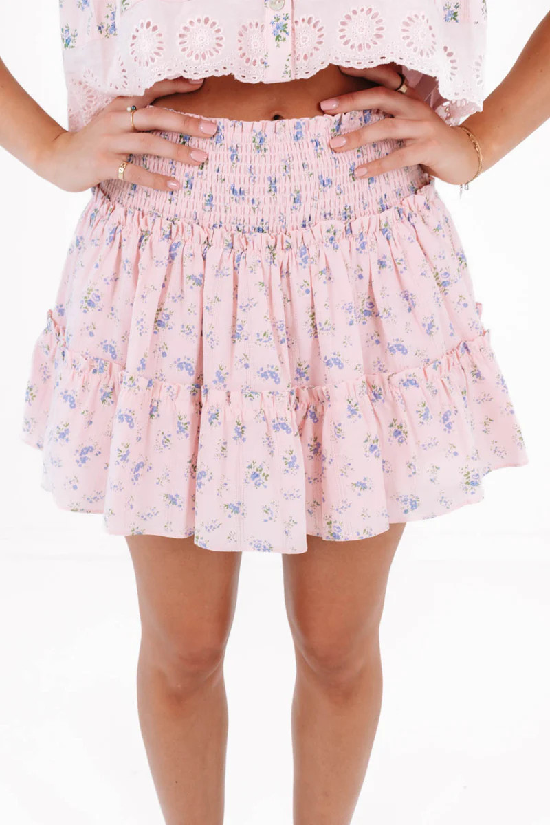 The Penny Lace Skort - Pink | The Impeccable Pig
