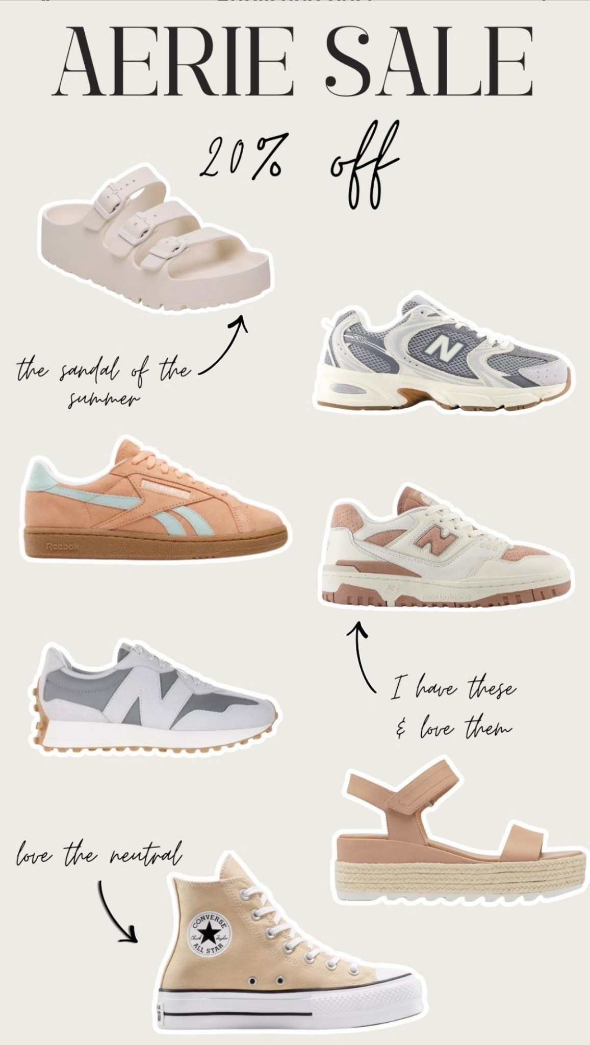 🤍 Today is the LAST DAY of the Aerie LTK sale❣️ here’s my top pick for shoes. Sooo many good ones here. 



#LTKSaleAlert #LTKootd #LTKxAerie