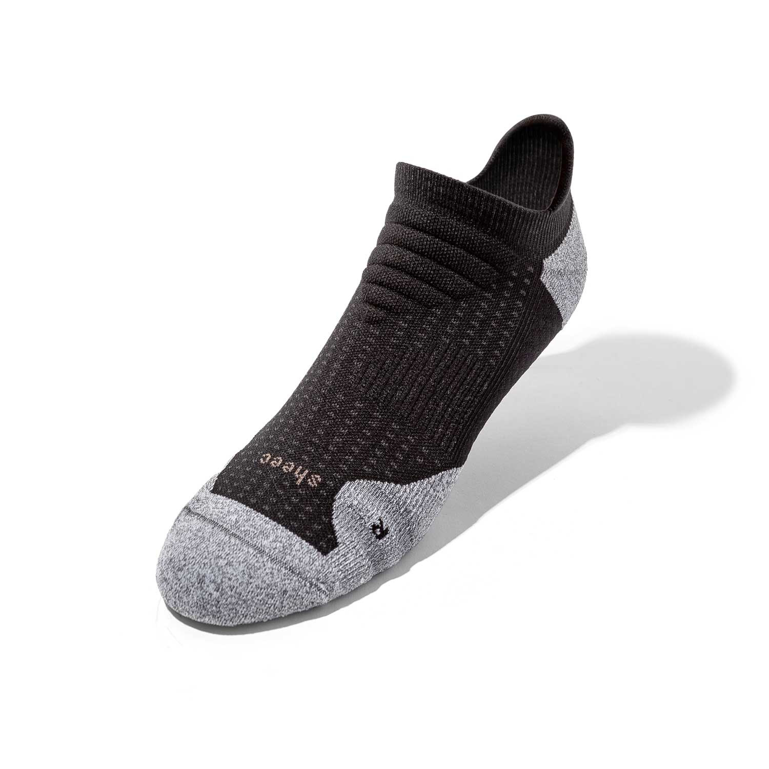 ComFits Compression Aqua-X AeroDri No Show Blister Tab Socks | BLACK | Sheec Socks
