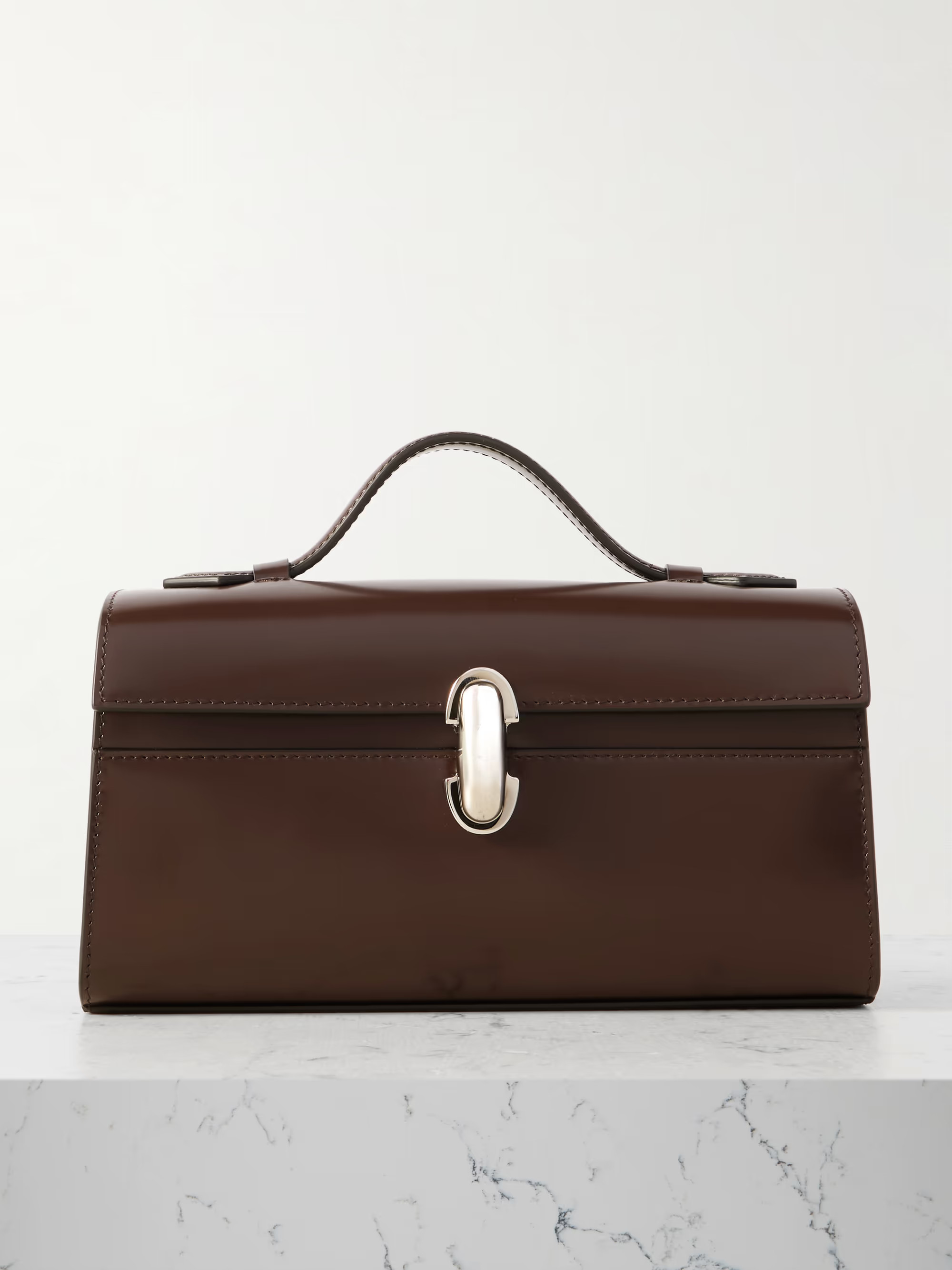 Symmetry Pochette glossed-leather tote | NET-A-PORTER (US)