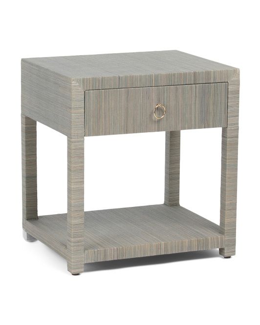 Raffia One Drawer Side Table | Marshalls