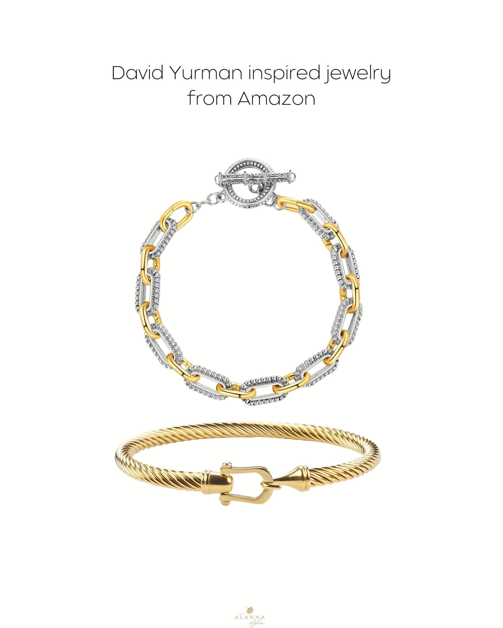 the designer look for less. ✨🔗 found these stunning david yurman inspired pieces on amazon. they have that heavy, high-end feel and are perfect for stacking.
#amazonjewelry #designerdupe #jewelrystack #affordableluxury