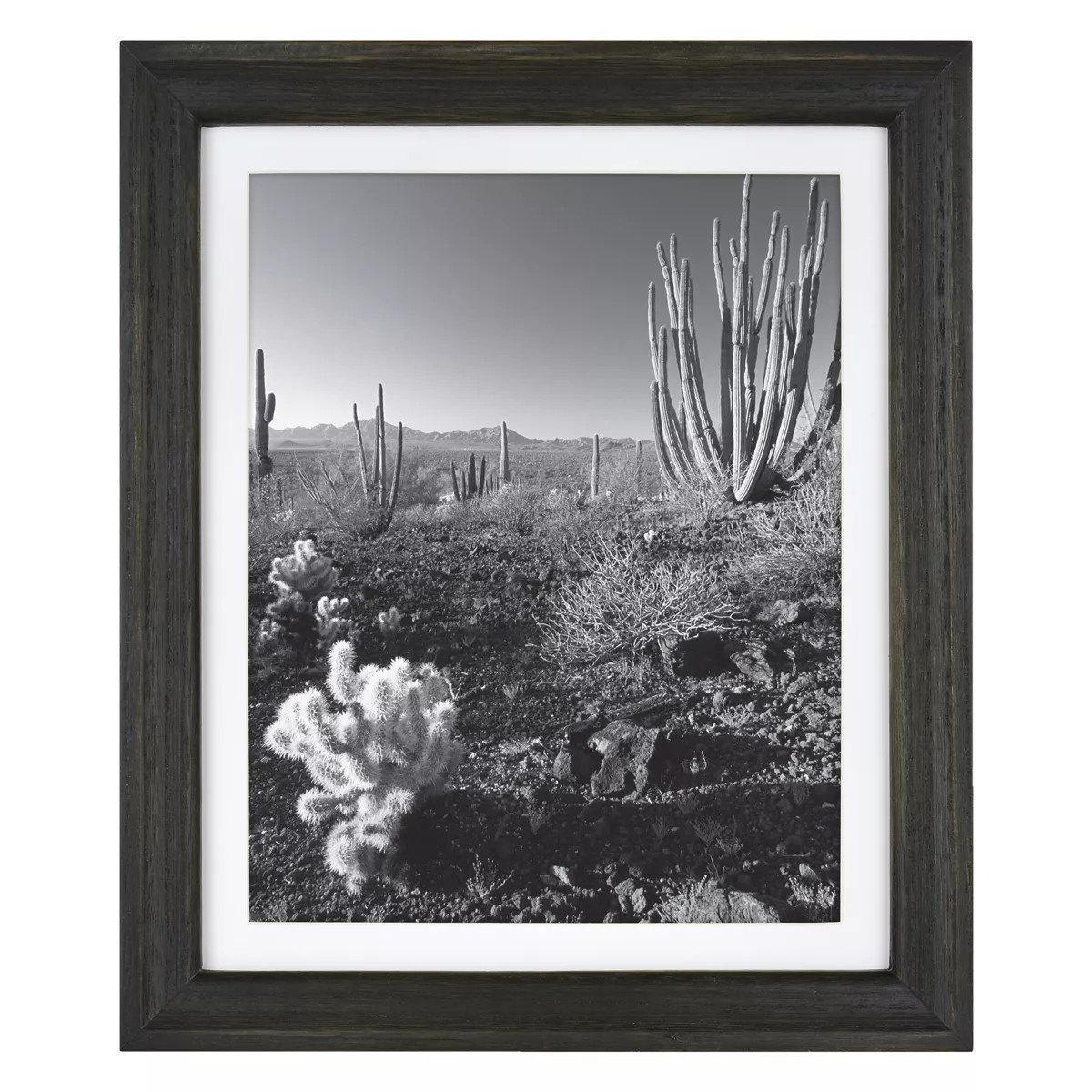 10.375" x 12.375" Matted to 8" x 10" Basic Foundational Frame Black - Threshold™: Wood Material... | Target