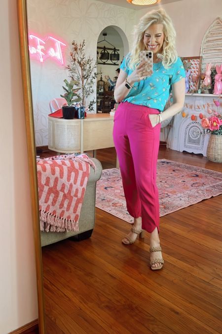 Spring outfit inspo // give me pink pants any day!! 

#LTKover40 #LTKfindsunder50 #LTKstyletip