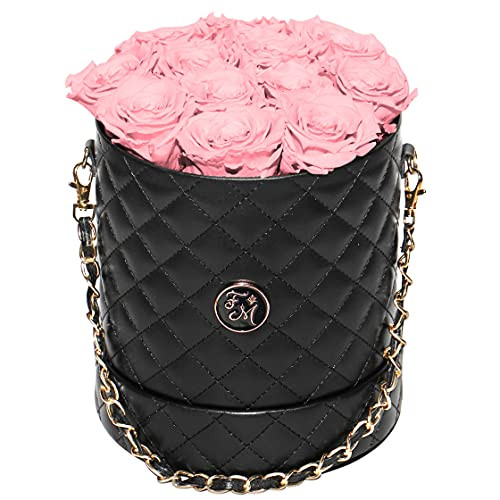 Preserved Pink Roses in a Hat Box that will last over a year with a natural Rose Scent. (Pink Ros... | Amazon (US)