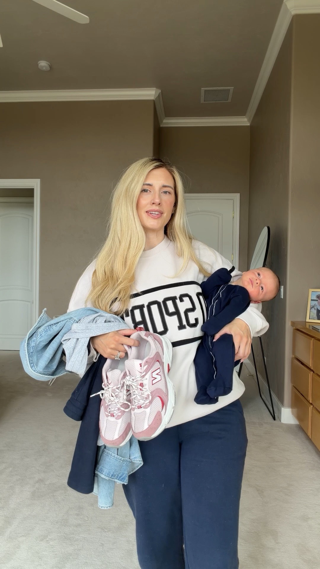 What I’m wearing 7 weeks postpartum.

#LTKBaby #LTKgrwm #LTKootd