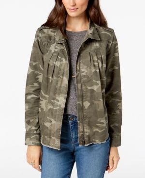 Style & Co Cotton Camouflage-Print Jacket, Created for Macy's | Macys (US)