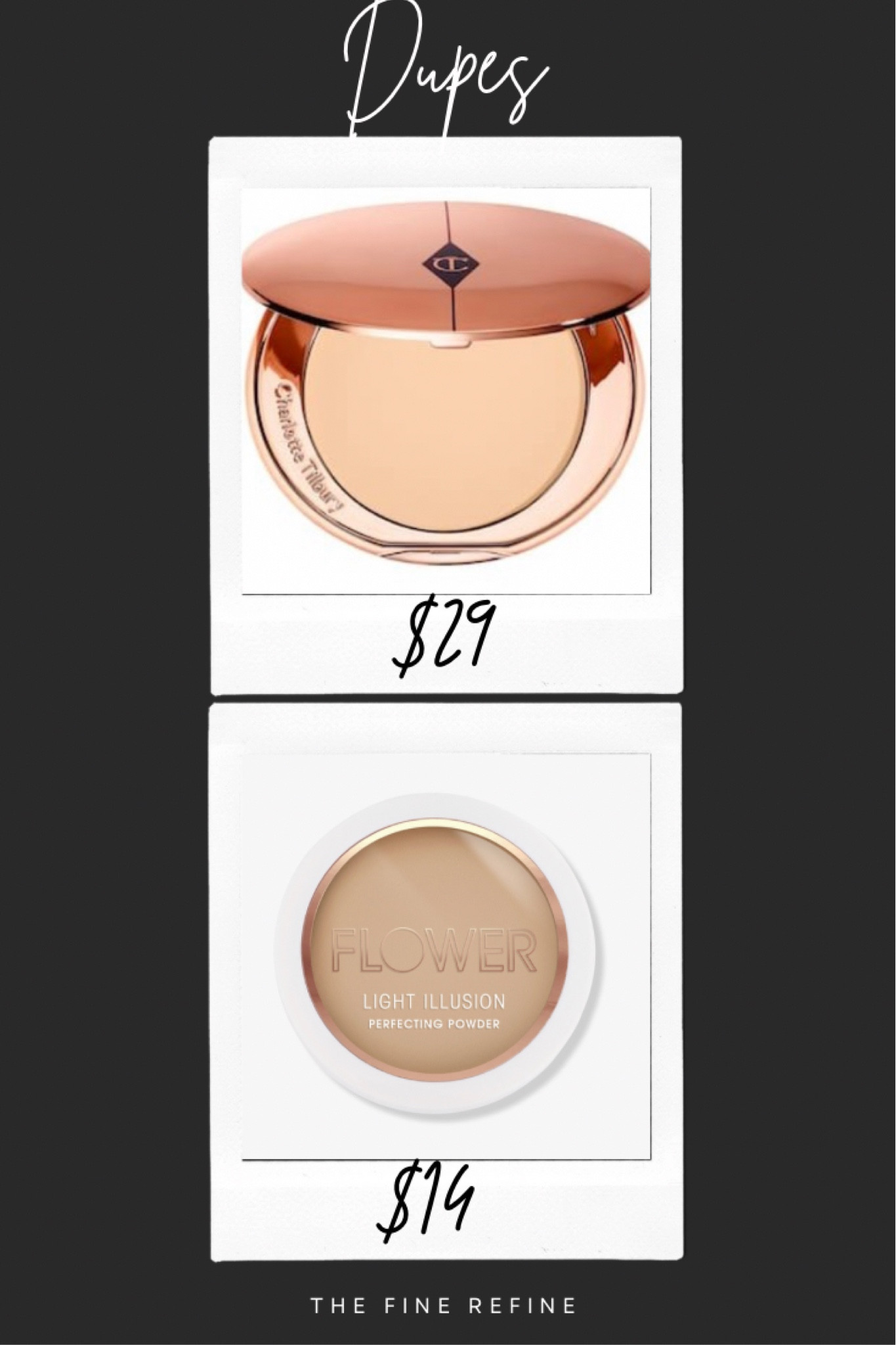 🚨 DUPE ALERT 🚨 Flower powder gives major Charlotte Tilburry powder vibes for half the price! #shopsmarter

#LTKfindsunder50 #LTKHoliday #LTKbeauty