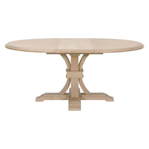 Gabrielle 54" Round/Oval Extension Dining Table, Light Honey Oak | One Kings Lane