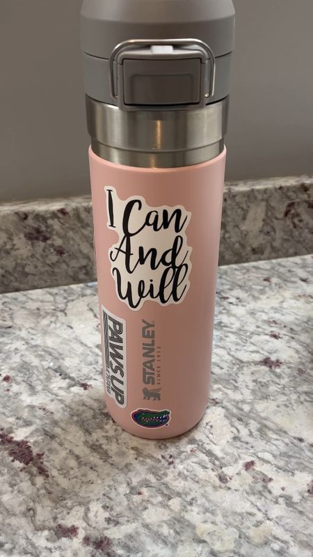 Love my Stanley water bottle. 24 oz bottle with one handed flip top. No straws to get moldy or have to wash. Large enough to last hours, but the perfect size to still fit into a car cup holder 🙌🏻  best water bottle!  Each of my boys has their own. We love to personalize with stickers. #stanleycup #waterbottle #fitness #healthy 


#LTKkids #LTKfit